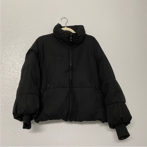 Zara puffer coat black XS puffer jacket RN73302 - Picture 3 of 10
